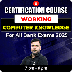 Certification Course | Working Computer Knowledge for All Bank Exams 2025 | Online Live Classes by Adda 247